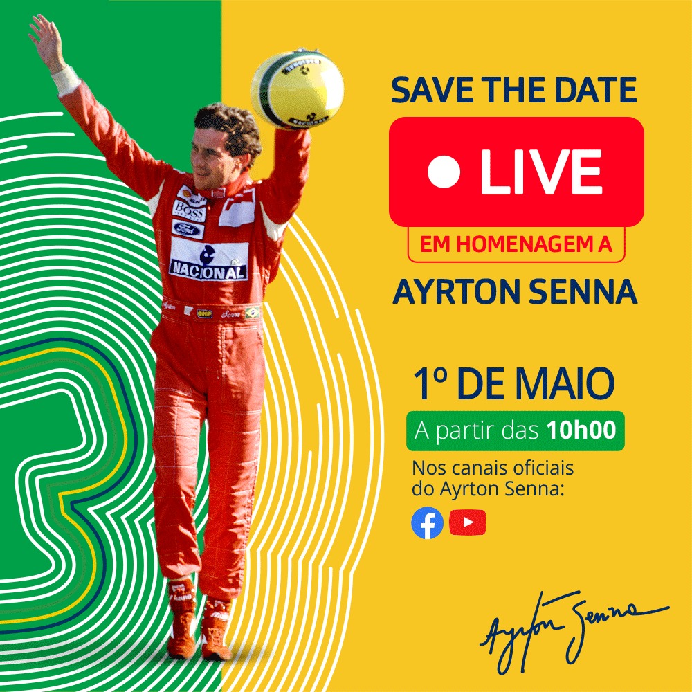Ayrton Senna ganha homenagens em 1º de maio nas redes sociais Automobilismo