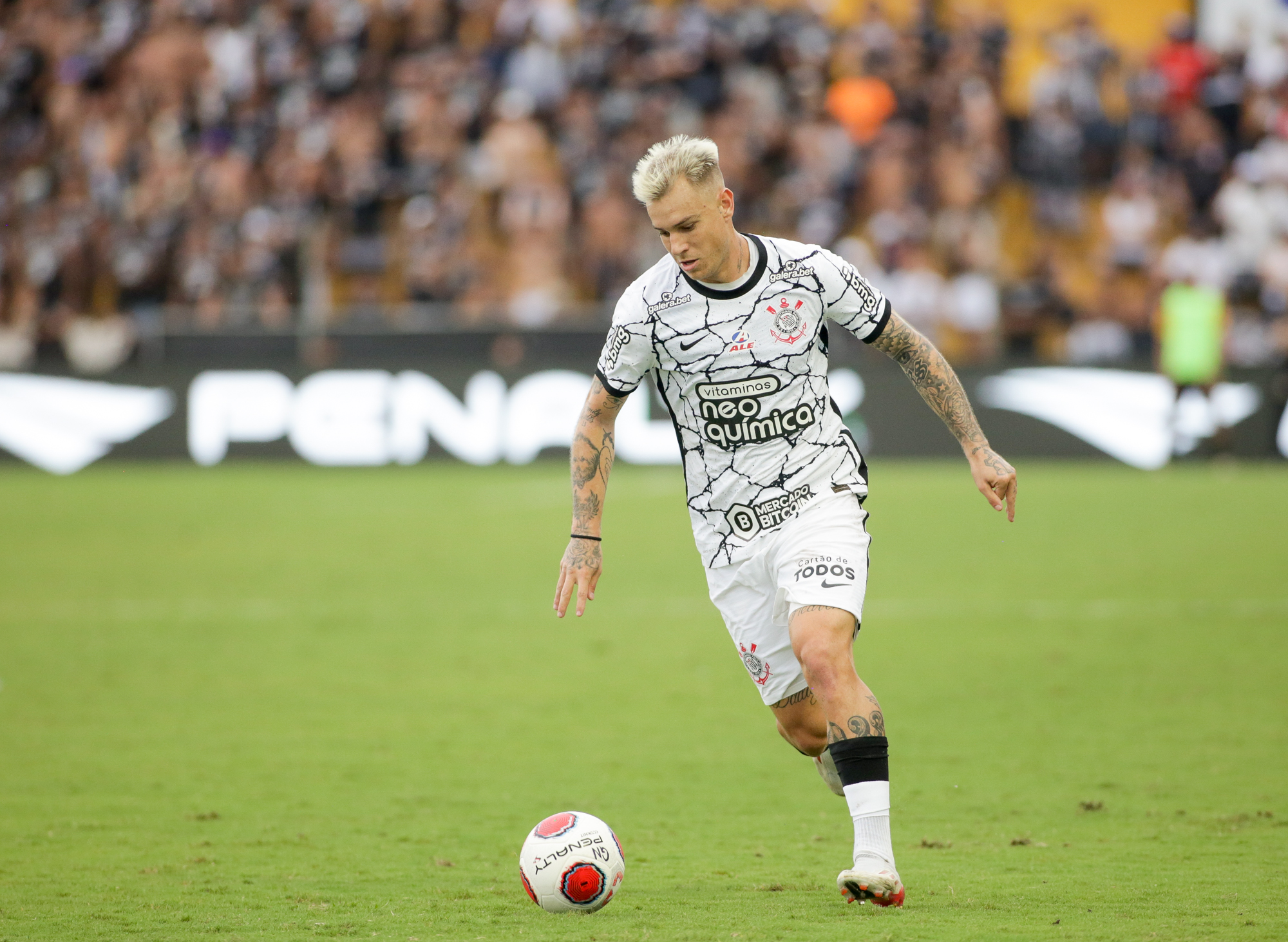 Róger Guedes durante a semifinal do Campeonato Paulista de 2022