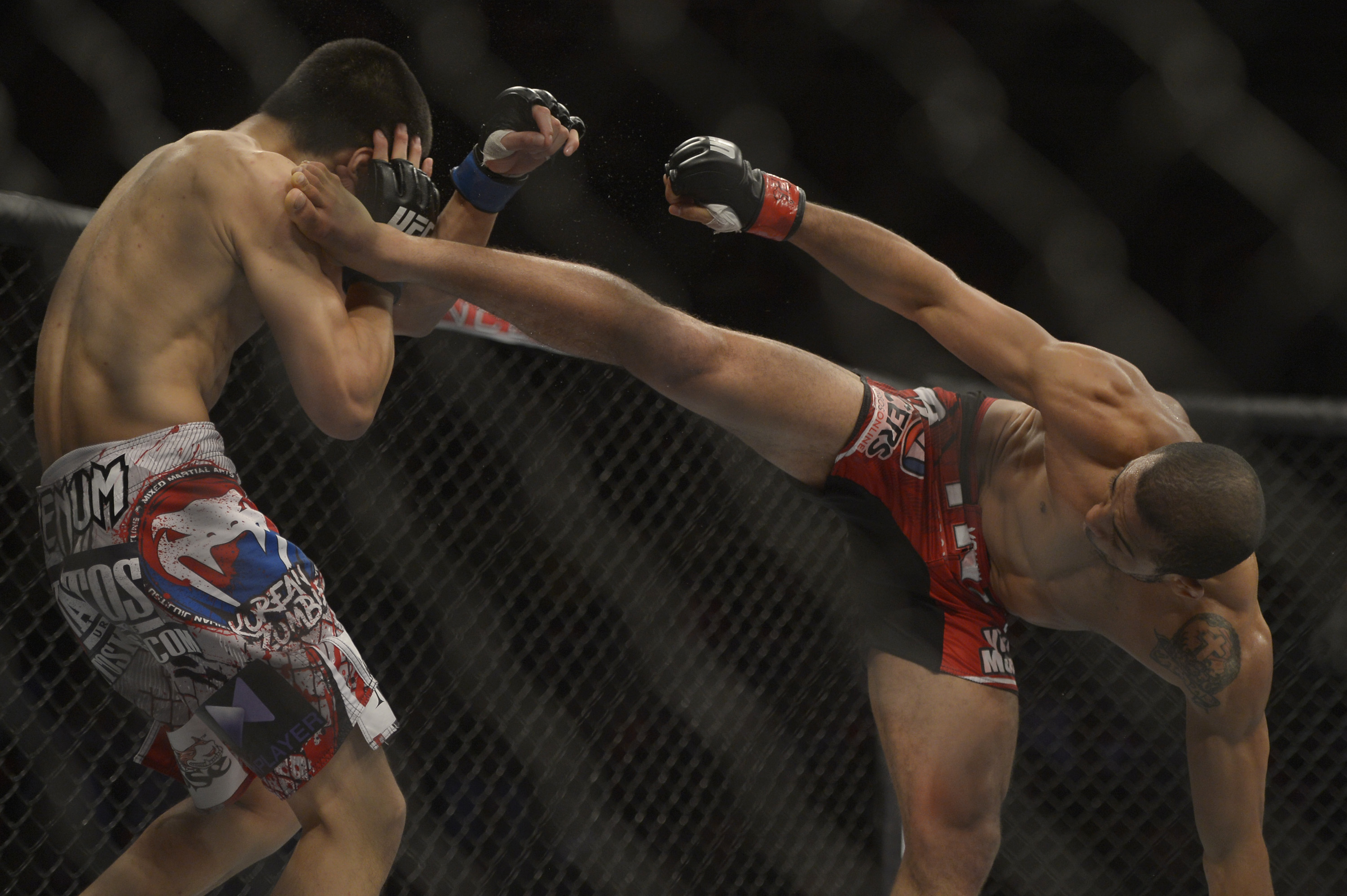 Lutadores de luta principal do UFC 163 se machucam após combate - Alexandre Loureiro/Inovafoto