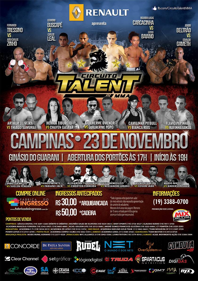 Evento volta dia 23 de novembro em Campinas - Divulgação Circuit Talent