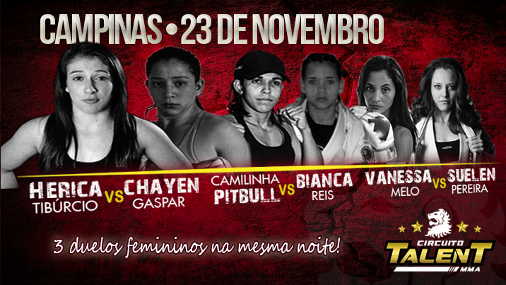 Combates femininos são destaque em edição do Circuit Talent em Campinas - Divulgação Circuit Talent