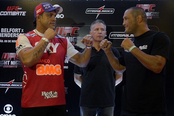 Henderson e Vitor Belfort fazem o combate principal do UFC deste sábado - Alexandre Loureiro/Inovafoto
