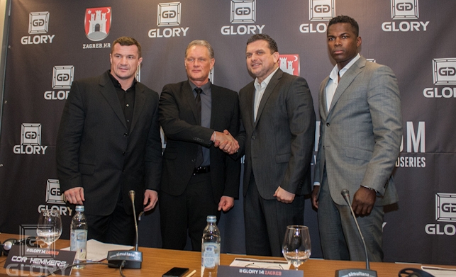 Lutadores estiveram presentes em coletiva de imprensa na Croácia - Crédito: Fight Channel/ I.Kaurloto