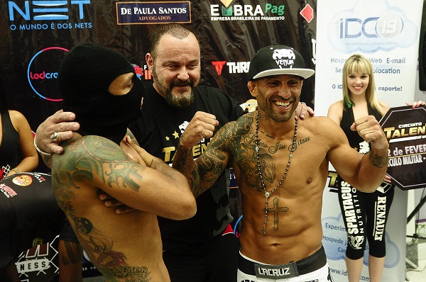 Facção (esquerda) e ex UFC, Galeto se enfrentam neste sábado em Curitiba - Divulgação Circuito Talent/Rodrigo Villalba