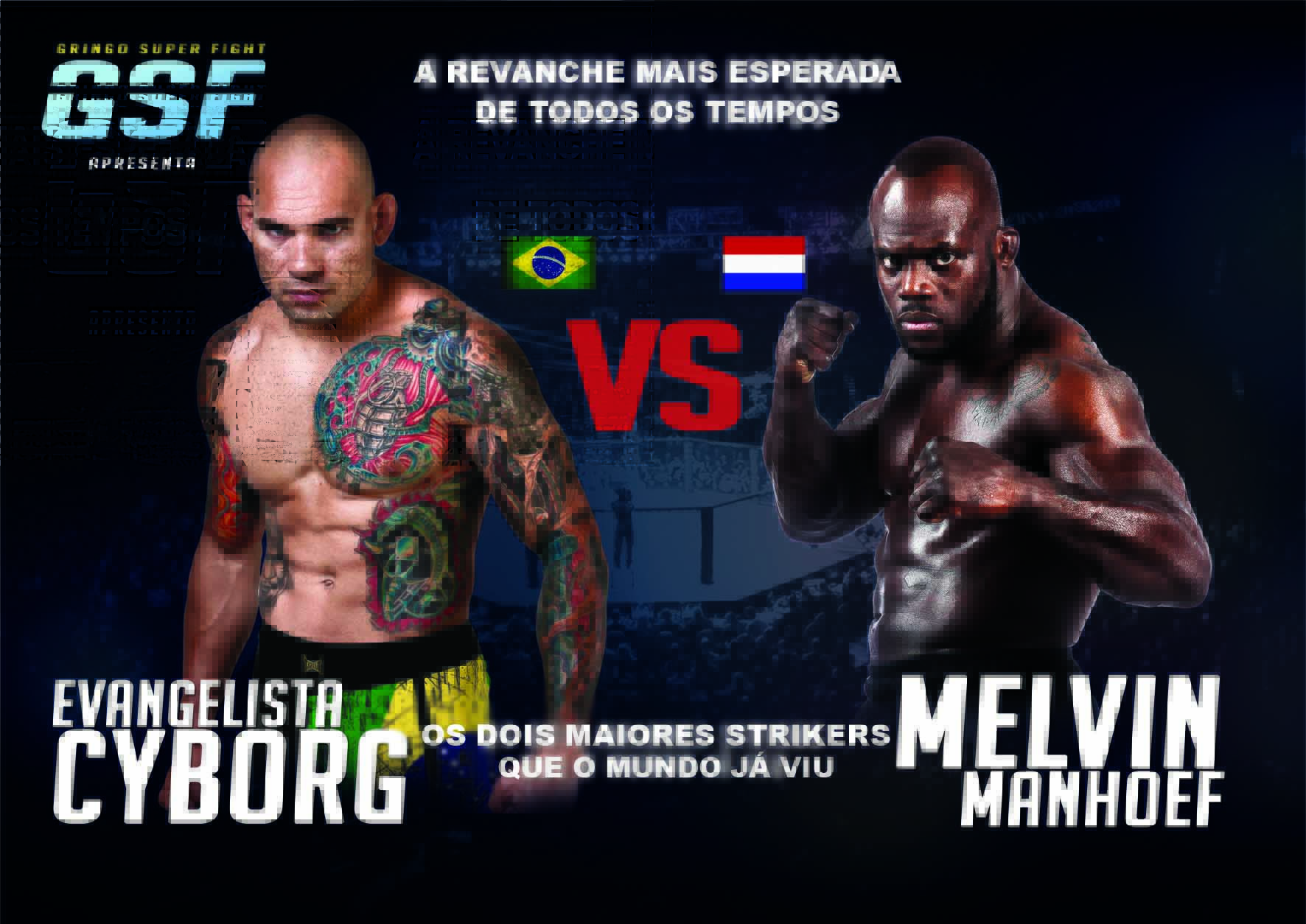 Lutadores participam de eventos para divulgação de grande revanche - Divulgação Gringo Super Fight