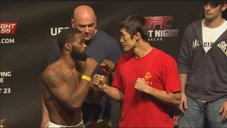 Kim e Woodley se enfrentam em duelo importante no UFC - Reprodução Youtube