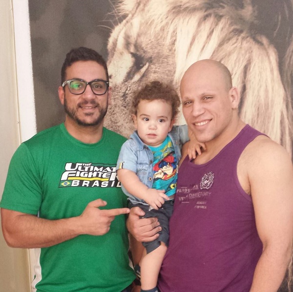 Gustavo com Thiago Bodão, ex lutador do UFC - Arquivo Pessoal