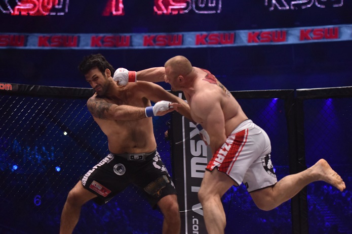 Pudzian nocauteia brasileiro Rolles Gracie no KSW - Divulgação/Sebastian Rudnicki