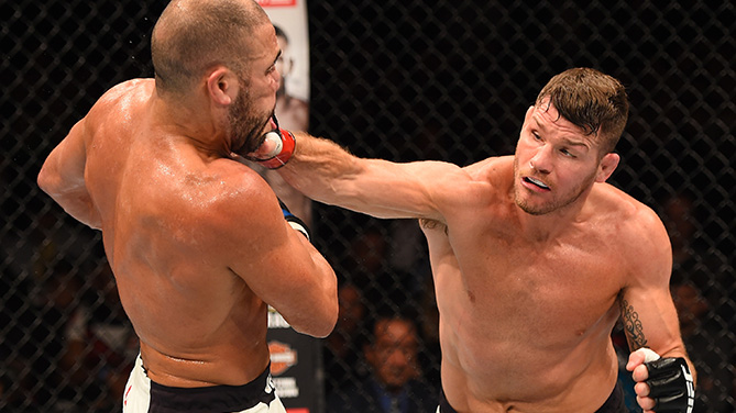 Bisping (direita) enfrenta Spider em seu país natal neste sábado - Divulgação