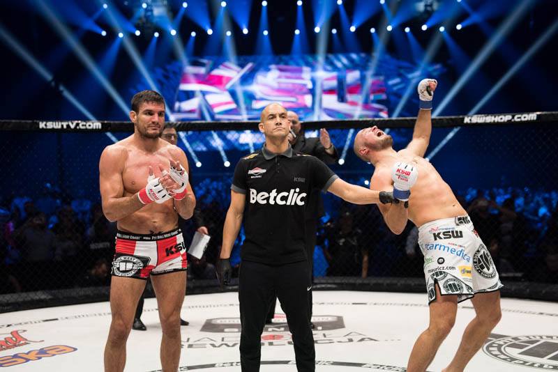 Narkun atropela Reljic e se torna o novo campeão peso meio pesado do KSW - Divulgação