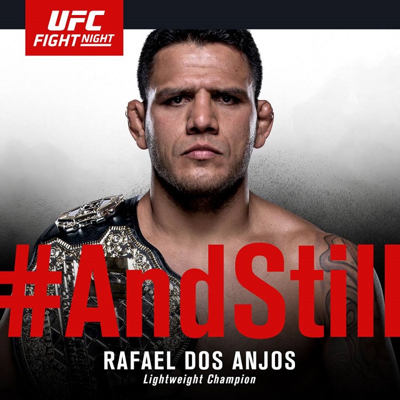 Rafael dos Anjos mantém cinturão em apenas 66 segundos de luta - Divulgação