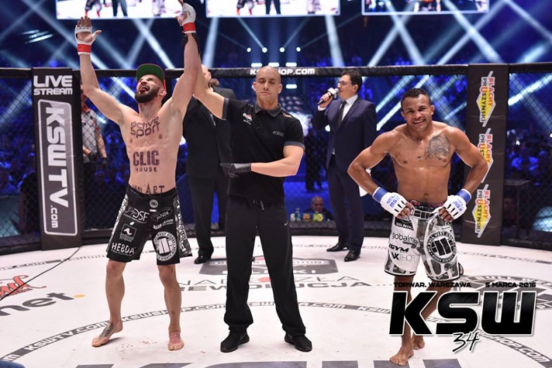 Jacarezinho perde luta por título no KSW - Divulgação - Sebastian Rudnicki/Marcin Biel 