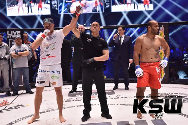 Narkun nocauteia brasileiro no KSW - Divulgação - Sebastian Rudnicki/Marcin Biel